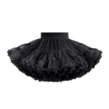 tutuoclock Girls Sweet Princess Nylon Mesh Cake Skirt Black 90cm