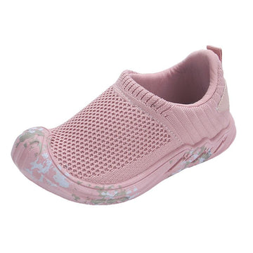 Kids Breathable Fly Woven Running Shoes Pink 26-31 yards, 6 pairs in one hand