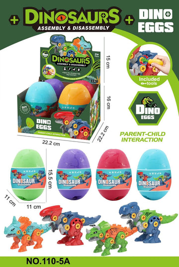 Dinosaur Building Blocks Educational Toy Four Dinosaur Egg Boxed