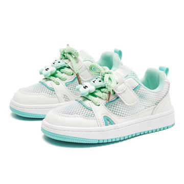 HOBIBEAR Kids Mesh Shoes Breathable Light Summer... GU7922 white green 35