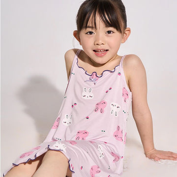 KIDS MAM&DAD Girls Viscose Summer Sleepwear 31209 purple bunny 150cm