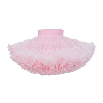 tutuoclock Girls Sweet Princess Nylon Mesh Cake Skirt Sakura Powder 100cm