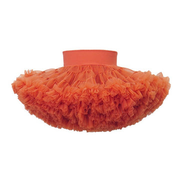 tutuoclock Girls Sweet Princess Nylon Mesh Cake Skirt PUMPKIN 80cm
