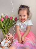 White noise and lullaby giraffe plush toy from Everything Baby, soft and cuddly musical toy for babies and kids.