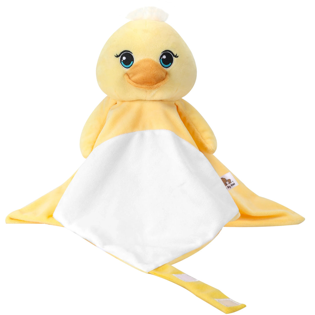 White plush Zaylee the Duck musical toy from Everything Baby, designed as a comforting lullaby and white noise comforter for babies.