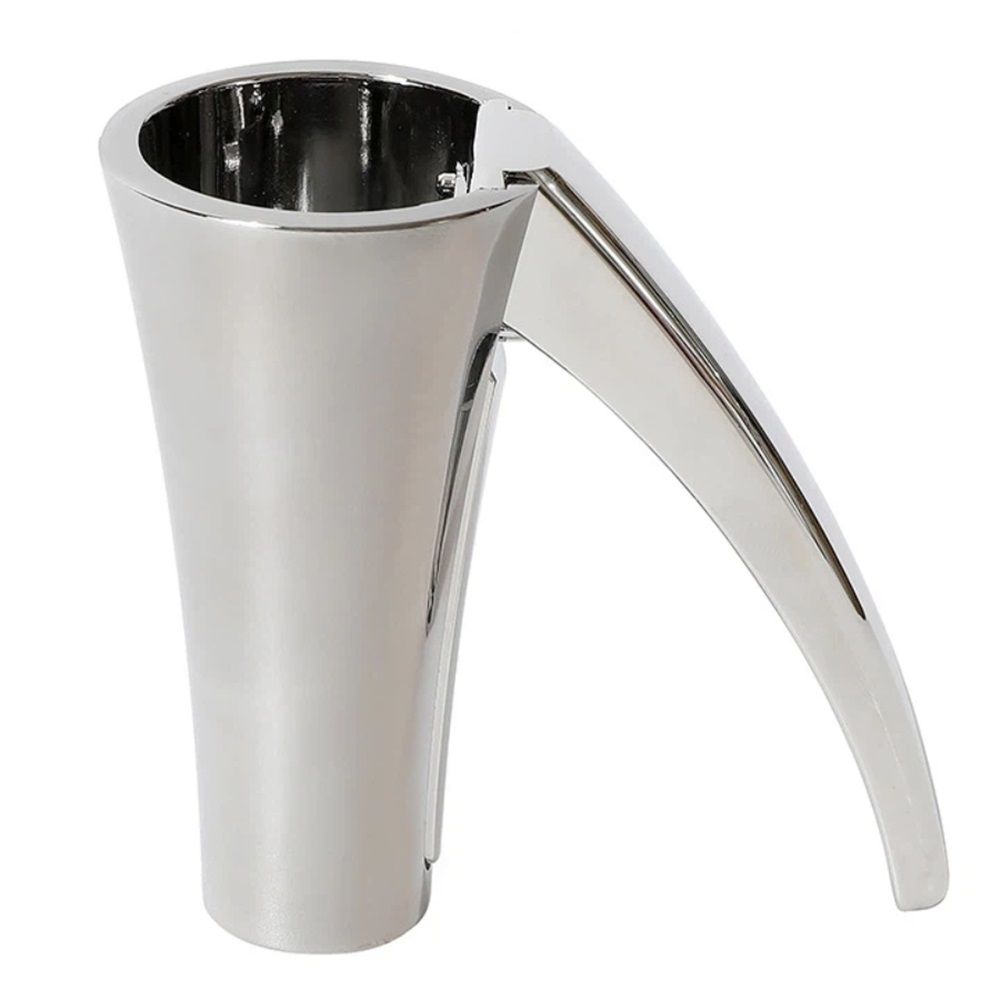 Premium alloy nutcracker with ergonomic long lever, designed for easy shelling of pecans, walnuts, and hazelnuts, 9cm long.