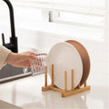 Two rectangular natural pot tray heat bowls insulation pads for hot dishes, ideal for bowls, teapots, and hot pot holders.