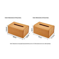 Yellow rectangular tissue box cover by Everything Baby, modern facial tissue dispenser for bathroom, home, office, or car.