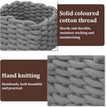 Small grey cotton rope woven storage basket for baby and kids' rooms, perfect for organizing toys and small items.