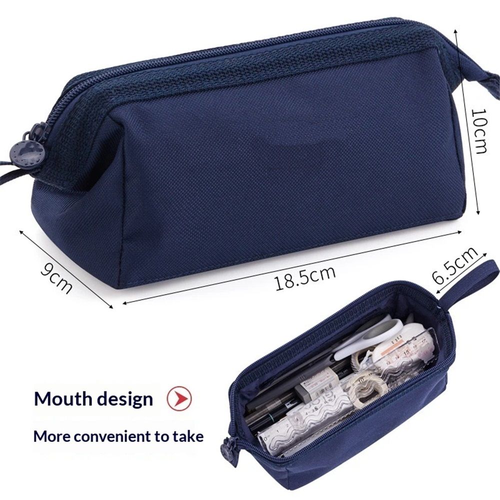 Large capacity pencil case by Everything Baby, showing a spacious pen pouch with multiple compartments for school and travel use.