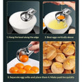 Stainless steel egg yolk separator for raw eggs, ideal for baking and cooking, part of a 2-pack from Everything Baby.