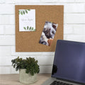 Self-adhesive Quartet Cork Tiles for wall bulletin boards, 12x12 inches, ideal for kids' building and craft projects.