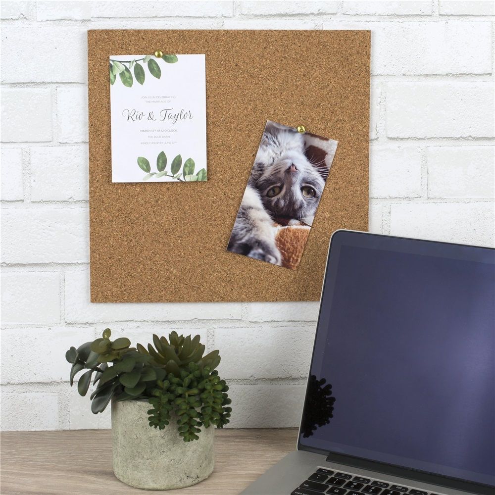 Self-adhesive Quartet Cork Tiles for wall bulletin boards, 12x12 inches, ideal for kids' building and craft projects.