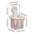 Beige square-shaped kids trash can with arms and legs, featuring a removable trash bag holder, designed for children's rooms or clinics.