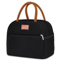 Black insulated lunch bag for adults with front pocket, from Everything Baby, ideal for work or picnics, keeps food cool and fresh.