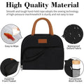 Black insulated lunch bag for adults by Everything Baby, featuring a front pocket, perfect for work or picnics.