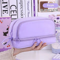 Large capacity pencil case by Everything Baby, soft material with multiple compartments for school, office, or travel use.