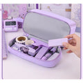 Large capacity pencil case by Everything Baby, flexible organizer with multiple compartments for school, college, or office use