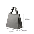 Black insulated lunch bag for men and women, reusable zipper tote lunch box from Everything Baby, lightweight and stylish for everyday use.