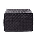 Black waterproof and dust-proof cover case for toaster oven, heat-resistant and easy to clean, protects electric and microwave ovens.
