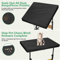 Black waterproof puzzle board cover with drawers for jigsaw puzzles, dustproof and suitable for adults, 92x69x20cm.