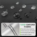 Waterproof puzzle board cover for jigsaw puzzles with drawers, black 420D material, dustproof, ideal for adult puzzle tables.
