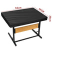 Black waterproof puzzle board cover with drawers for jigsaw puzzles, dustproof table for adults, 92x69x20cm, made of 420D fabric.