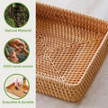 Medium woven wicker basket for remote, wallet, or trinkets, ideal for living room or entryway decor, by Everything Baby.