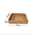 Medium woven wicker basket for remote controls, wallets, and trinkets, ideal for living room or entryway storage, by Everything Baby.