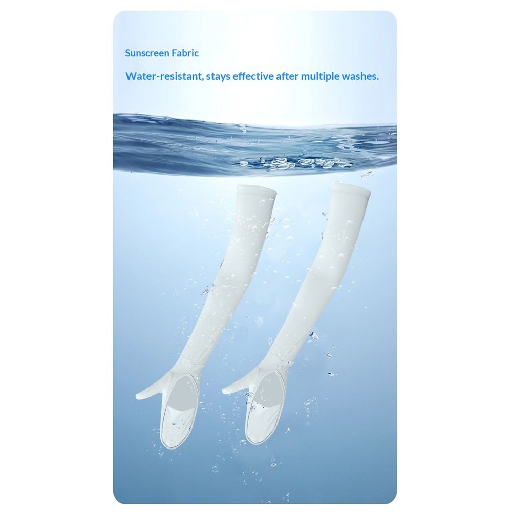 Unisex adult UV protection arm sleeves with hand covers and fingerless design, lightweight sunshade gloves by Everything Baby