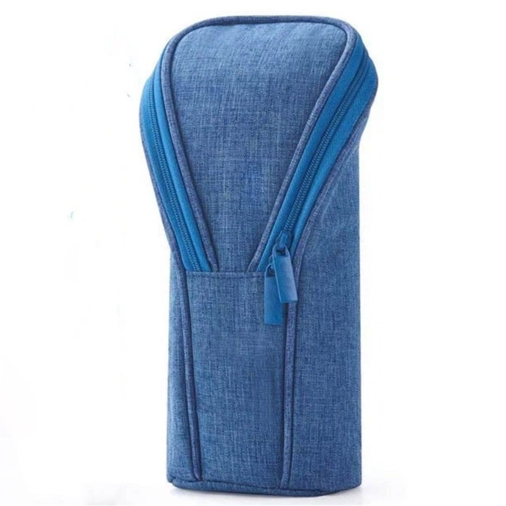 Everything Baby foldable standing pencil case pouch with zipper, portable pen holder organizer for school and office supplies.