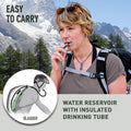 Baby & Kids hydration bladder with insulated drinking tube, BPA-free, leak-proof, 3-liter capacity, designed for outdoor adventures