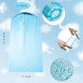10-pack waterproof disposable rain poncho sets with shoe covers for adults and kids, blue rain protection from Everything Baby.