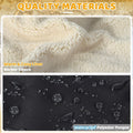 Black waterproof winter stroller gloves from Everything Baby, cozy and warm anti-freeze hand muffs for parents and caregivers.