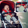 Two silicone pacifier holder cases by Everything Baby, portable BPA-free pouches for newborn boys and girls, fits in diaper bags.