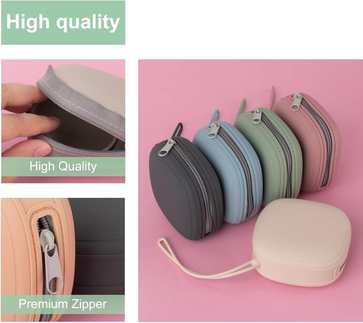 Silicone pacifier holder case for babies and kids, portable, BPA-free, fits in diaper bags, by Everything Baby