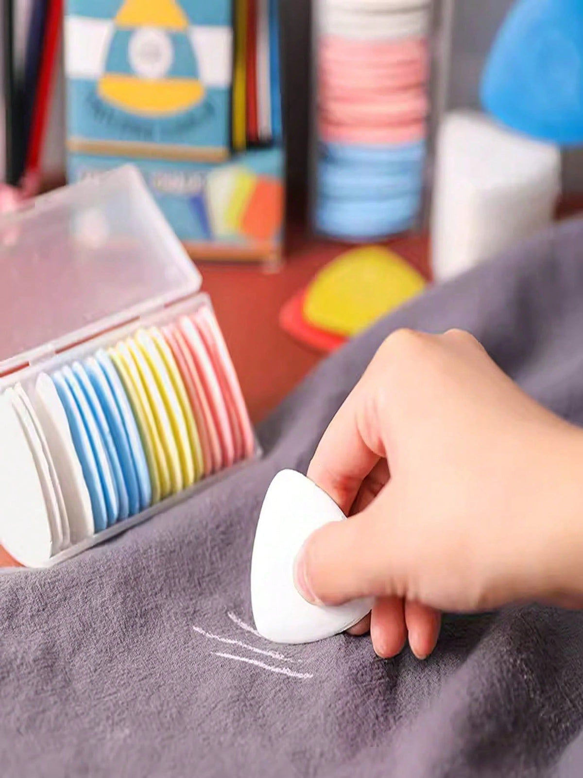 Set of 20 erasable tailors chalk markers from Everything Baby, ideal for sewing and needlework projects.