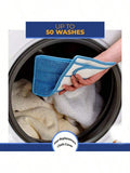 Two reusable microfiber flat mop replacement heads for high absorption cleaning, suitable for wet and dry use, by Everything Baby.