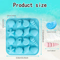 Ocean-themed seashell silicone molds for chocolate, candy, and fondant cake decoration, ideal for baking and DIY dessert crafts.