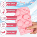 Ocean-themed seashell silicone molds for chocolate, candy, and fondant cake decorating, ideal for DIY desserts and baking projects.