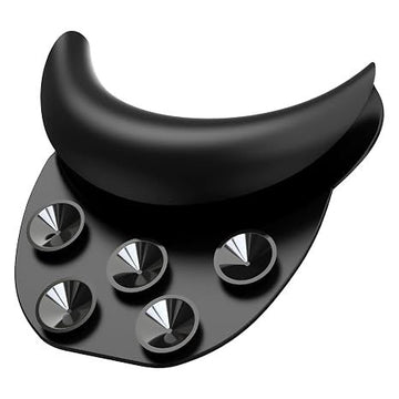 Silicone shampoo bowl neck rest with suction cup for salon sinks, provides non-slip support during hair washing for kids.