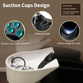 Silicone shampoo bowl neck rest with suction cups, non-slip hair washing sink support for salon or home use, designed for comfort.
