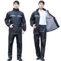 Baby rain suit for electric bike and motorcycle with reflectors, waterproof cycling gear for full protection during travel.