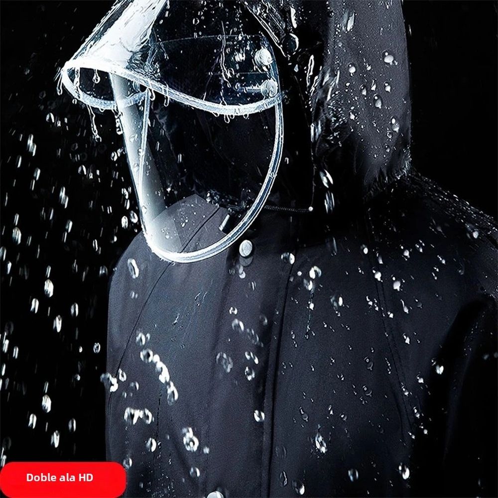 Baby rain suit for electric bikes and motorcycles by Everything Baby, waterproof protection with reflectors for kids' cycling gear.