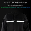Reflective waterproof rain suit for electric bikes and motorcycles, designed for kids, offering full protection during travel.