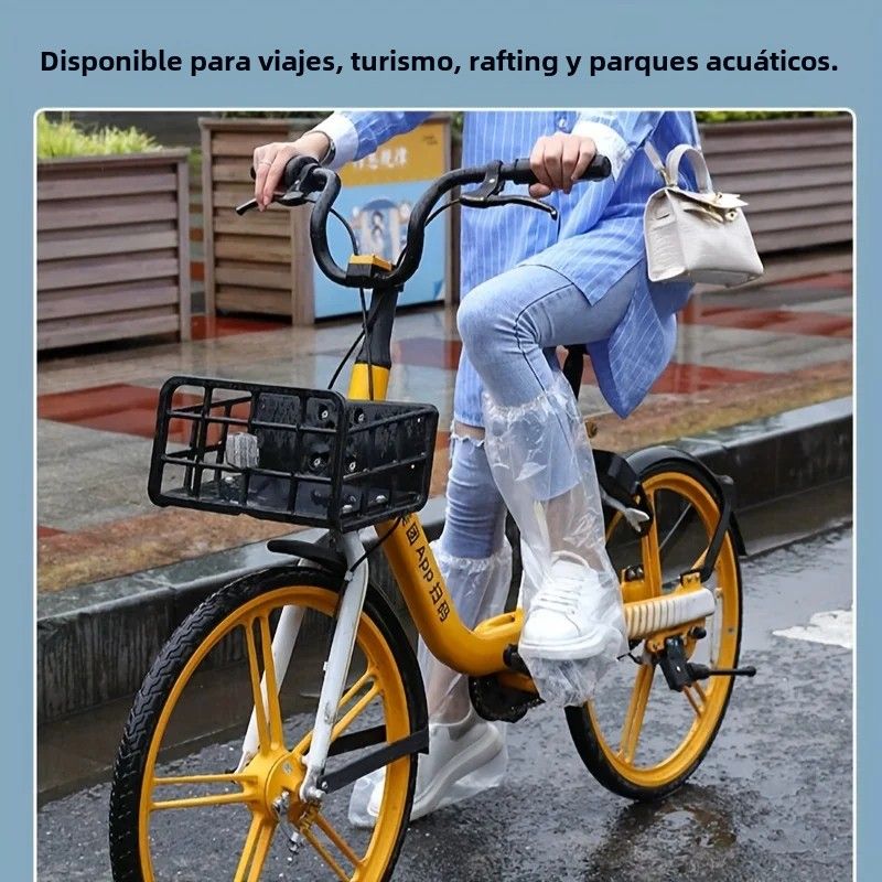 Transparent waterproof disposable shoe covers for kids, non-slip and thick, ideal for outdoor use and protection during activities.