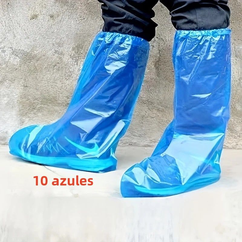 Disposable waterproof non-slip shoe covers for kids, thick transparent plastic, suitable for outdoor use, from Everything Baby.