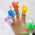 Set of 30 colorful monster finger puppets for kids, perfect for pretend play and party favors, made of plastic by Everything Baby.