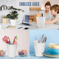 White galvanized metal bucket with handle, small size for kids' outdoor play, crafts, and party favors, by Everything Baby.