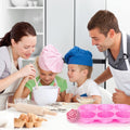 Set of three silicone flower-shaped molds for candies, chocolates, jellies, and ice cubes featuring jumbo rose designs.